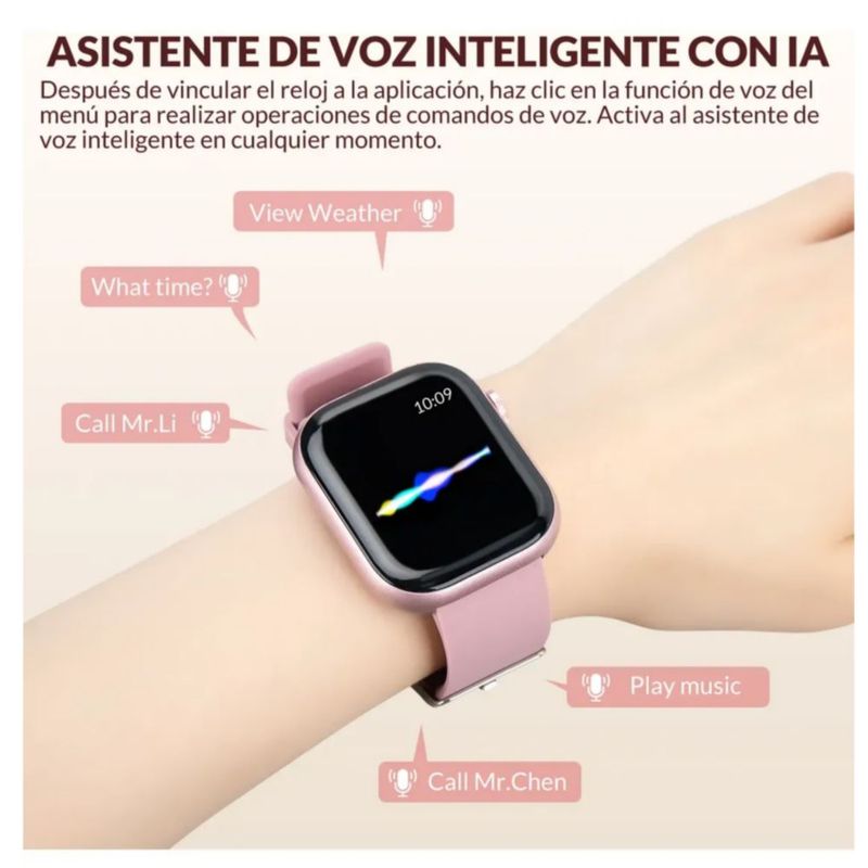Smartwatch Deportivo multifunción Color Rosa