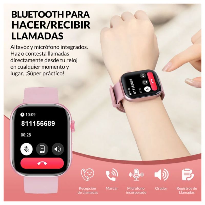 Smartwatch Deportivo multifunción Color Rosa