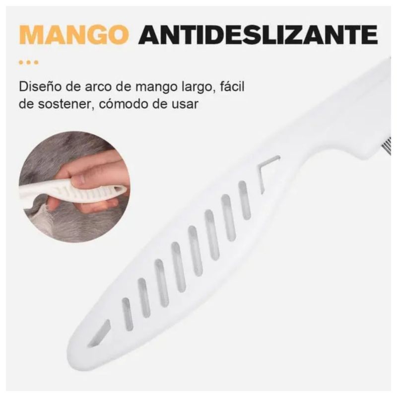 2 Peines Limpiador De pulgas para Macotas Color Azul