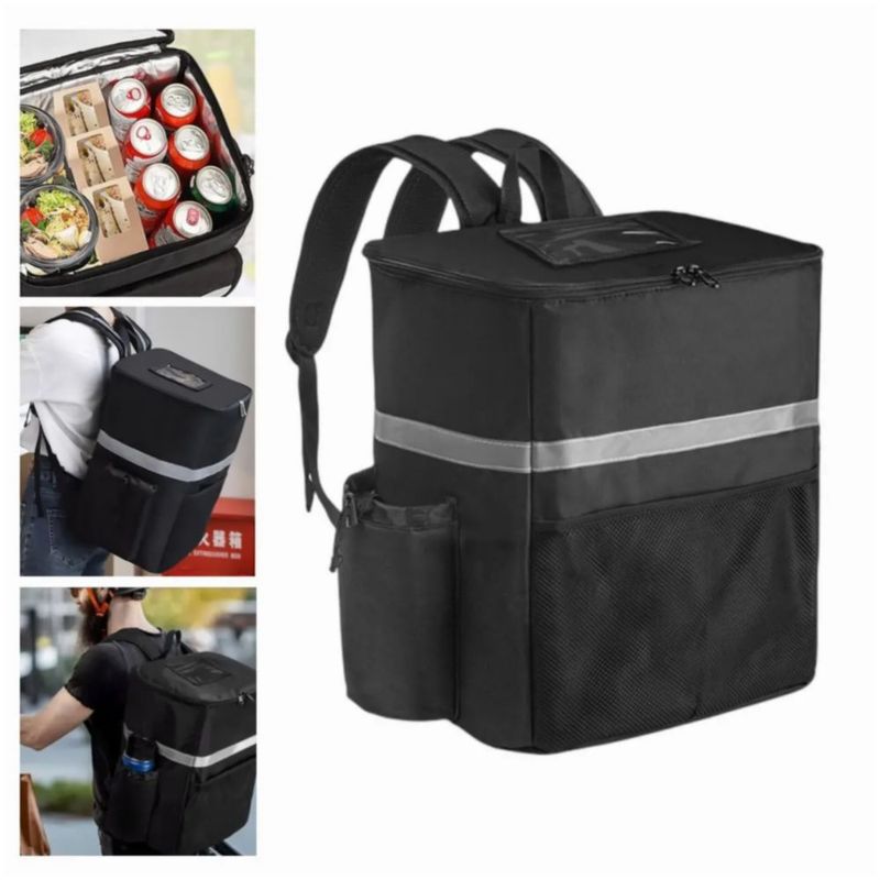 Mochila Térmica Multifuncional Delivery  Color Negro