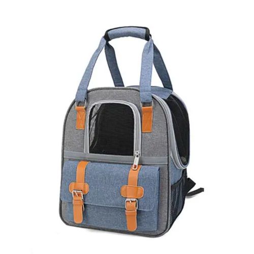 Mochila Transportadora Para Mascotas Transpirable  Color Azul