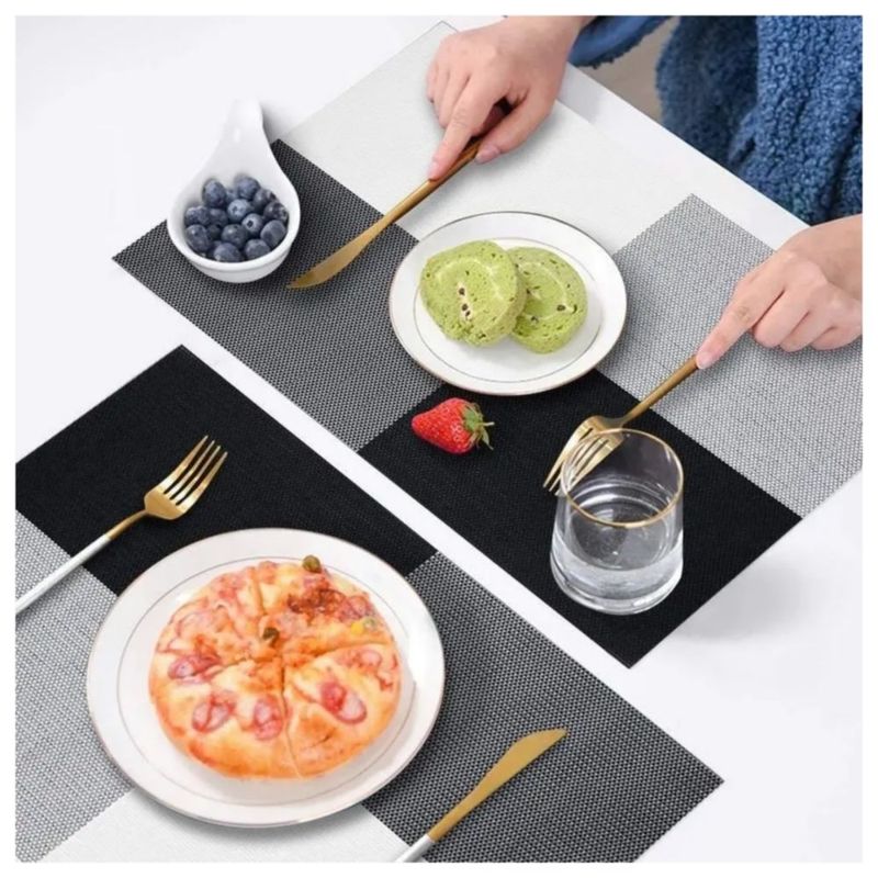 8 Manteles Individuales Lavable Antideslizante Multicolor