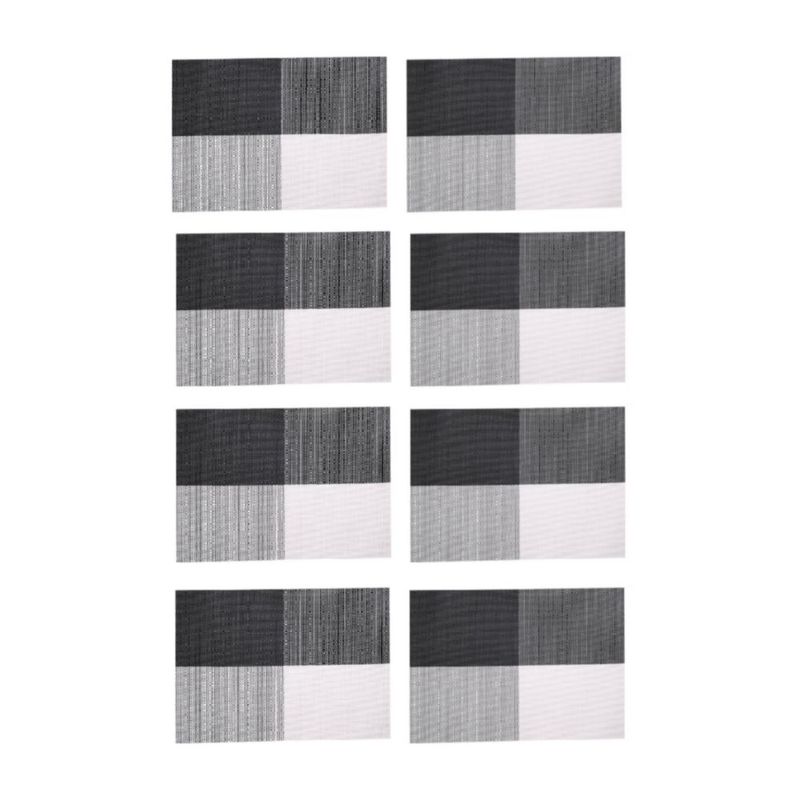 8 Manteles Individuales Lavable Antideslizante Multicolor