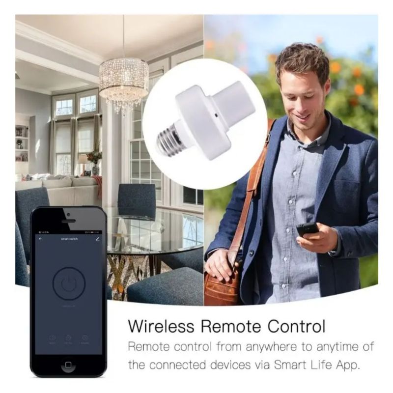 2 Socket Inteligente Wifi Smart Foco Color Blanco