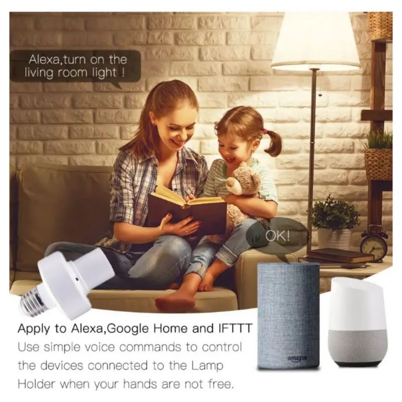 2 Socket Inteligente Wifi Smart Foco Color Blanco
