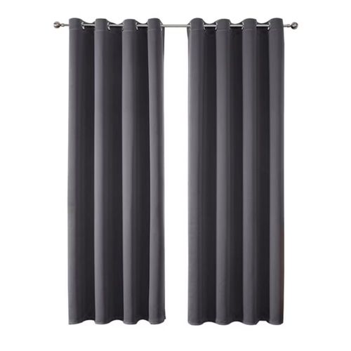 Cortinas Blackout con Aislamiento térmico y Reducción de ruido Color Gris