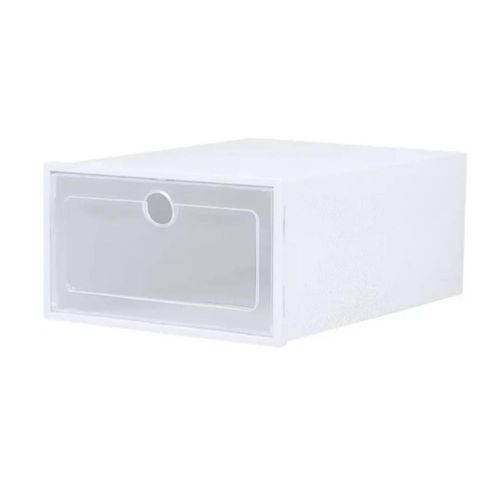 Organizador Apilable Para Zapatos Caja De Plastico 12pcs Blanco
