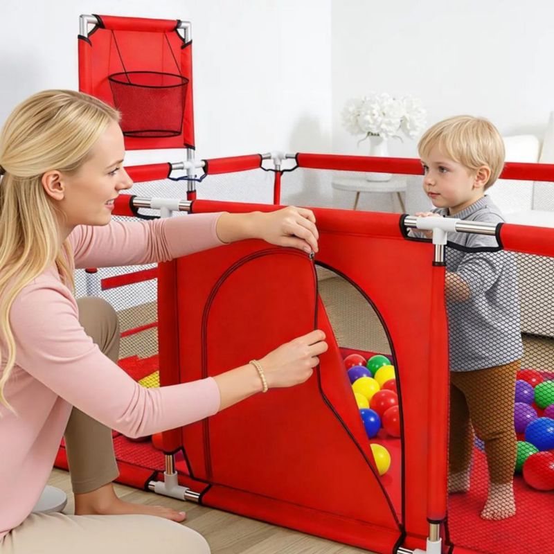 Corralito Plegable Talla Grande Corral Gimnasio Rojo