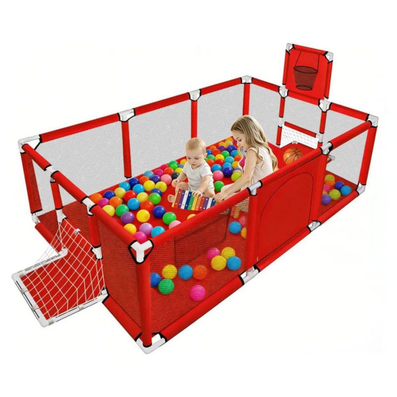 Corralito Plegable Talla Grande Corral Gimnasio Rojo