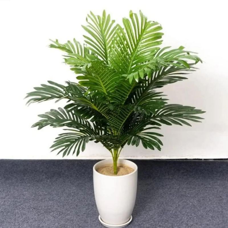 Planta De Palma Artificiales Decorativas 24 Hojas 92cm Verde