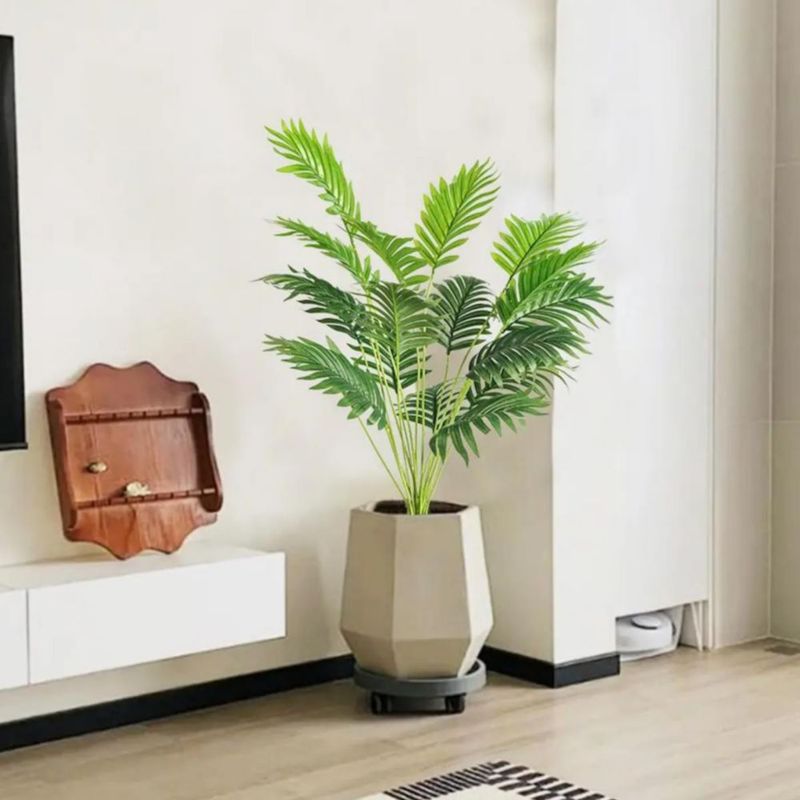 Planta De Palma Artificiales Decorativas 24 Hojas 92cm Verde