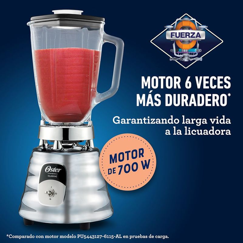 Licuadora Oster Clásica BLST4125-013 1V Plateada