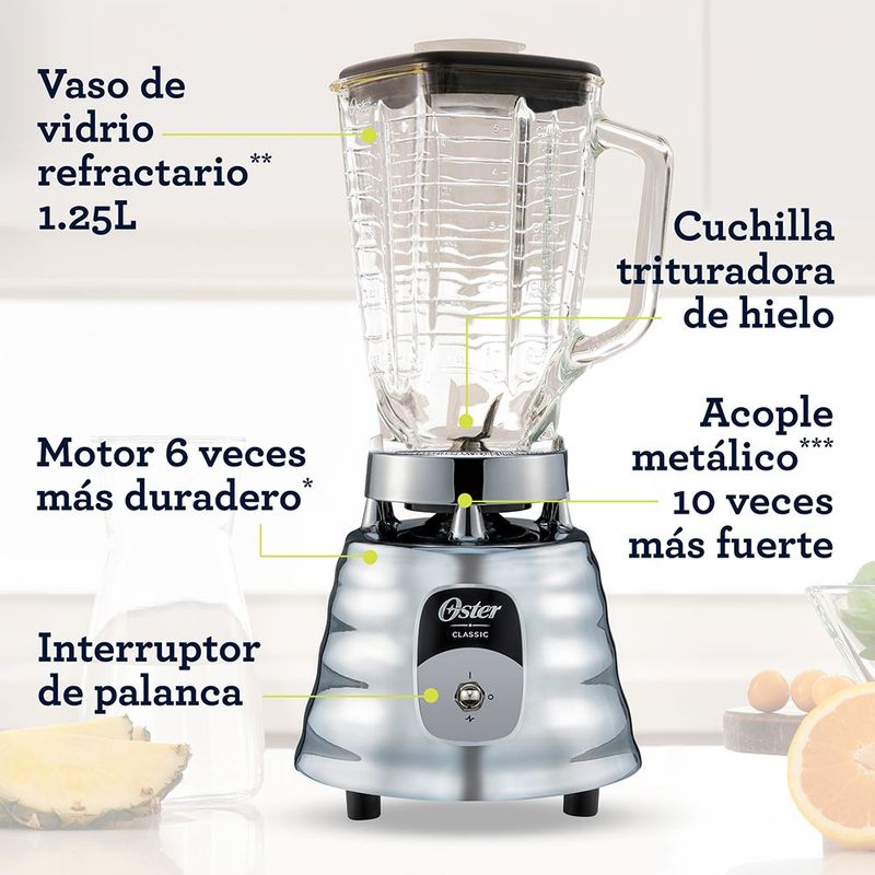 Licuadora Oster Clásica BLST4125-013 1V Plateada