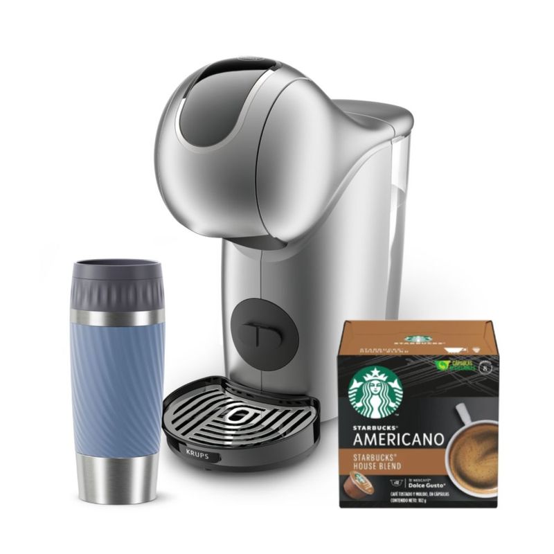 Cafetera Krups KP440EMX Dolce Gusto Gris