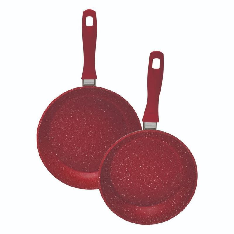 Combo Licuadora y 2 Sartenes Quartz Cherry Flavorstone