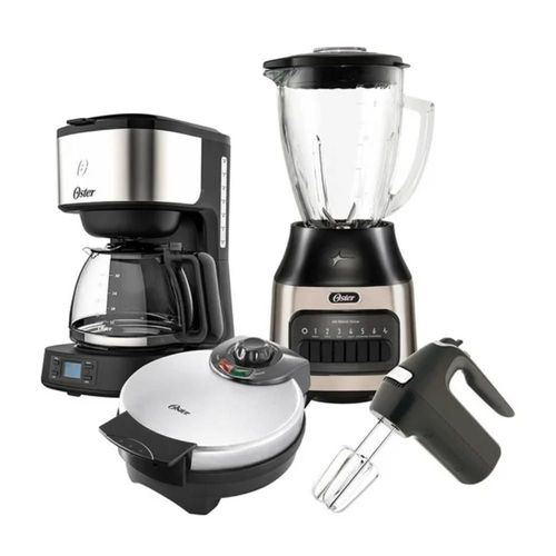 Combo Oster 4 Electrodomésticos Negro