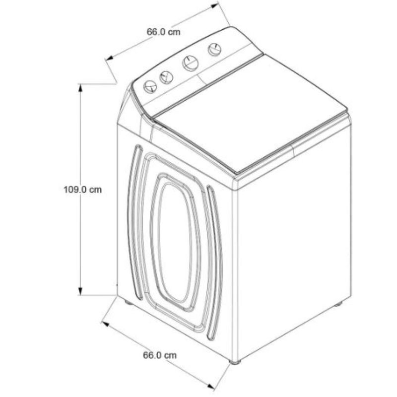 Lavadora Automática Whirlpool 8MWTW2024WJM 20Kg Blanca