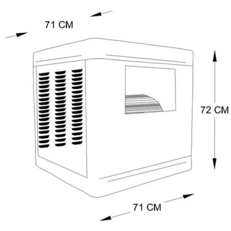 Enfriador Evaporativo para Ducto Frikko F3800H 127V