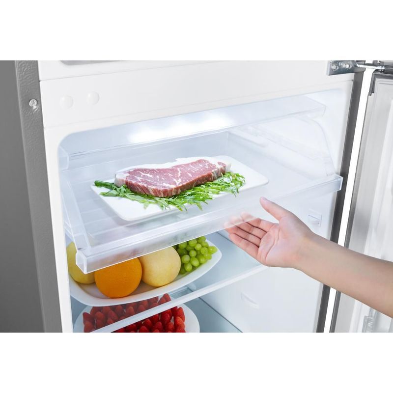 Refrigerador Hisense 9 Pies Top Mount RT90N6WKX2 Acero Inoxidable