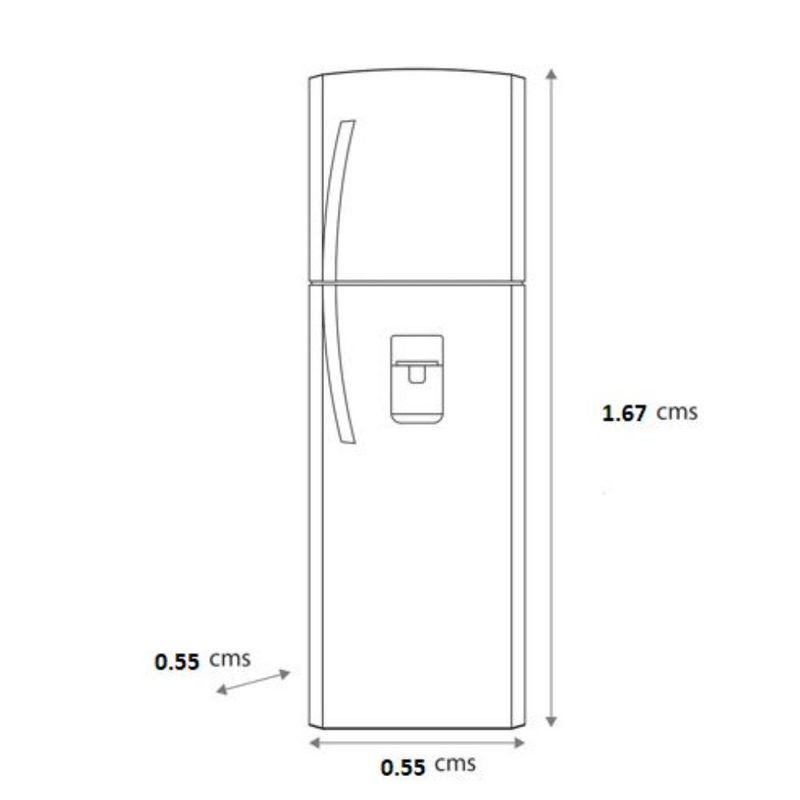 Refrigerador HKPRO 9 Pies Top Mount HKREDD23 Acero