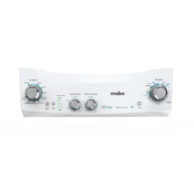 Centro de Lavado Ultra Capacity a Gas Mabe 24Kg Blanco