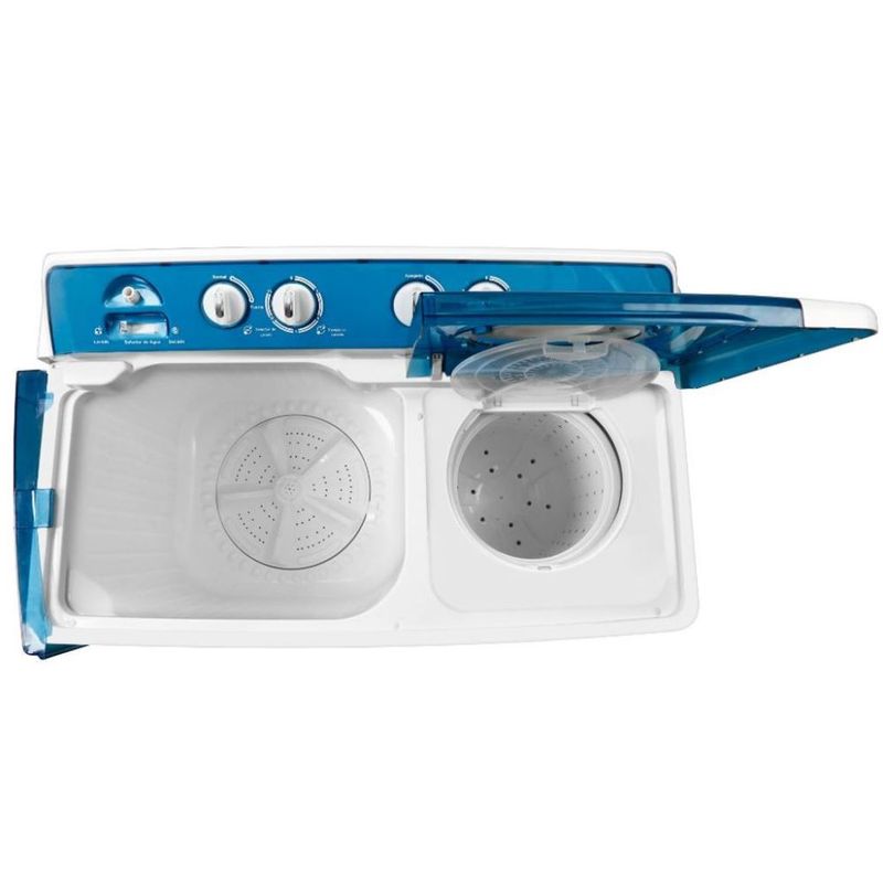 Lavadora de 2 Tinas HKPRO XPB200 20Kg Blanco con Azul