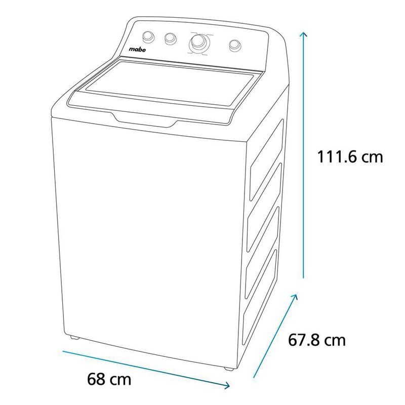 Lavadora Automática Mabe LMA71214VBAB0 21Kg Blanca