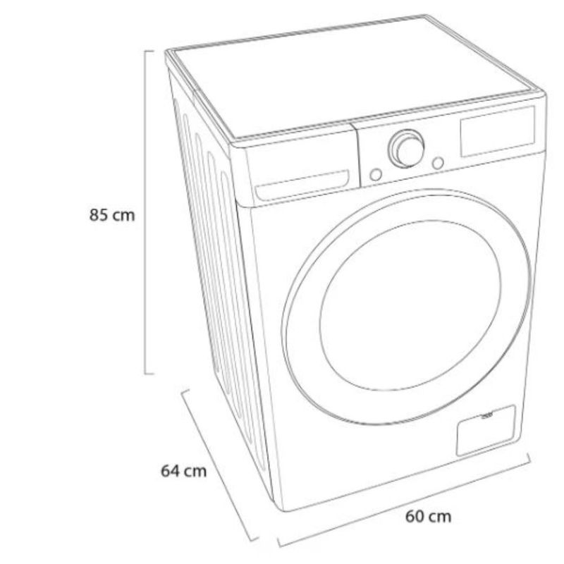 Lavasecadora LG WD12VVC4S6S 12Kg/7Kg Negra