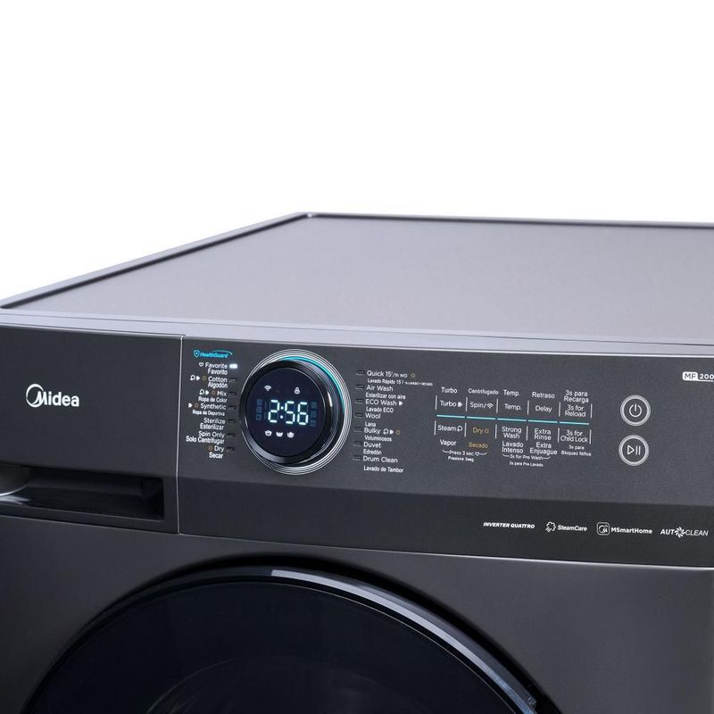 Lavasecadora Midea MF200D150WB 15kg/8kg Gris