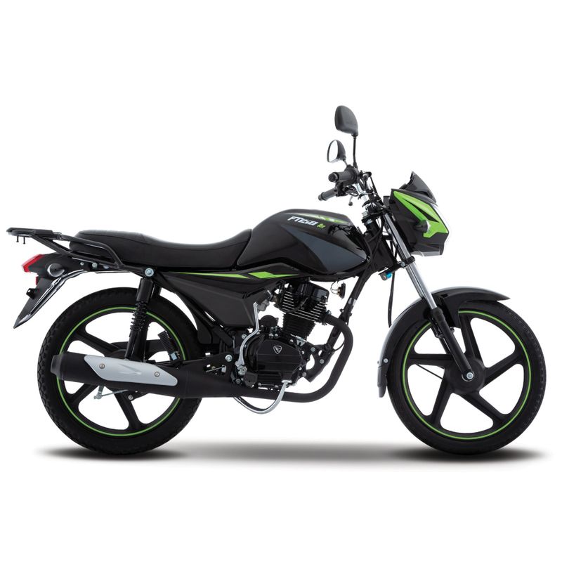 Motocicleta de Trabajo Italika FT150 TS Negro con Verde