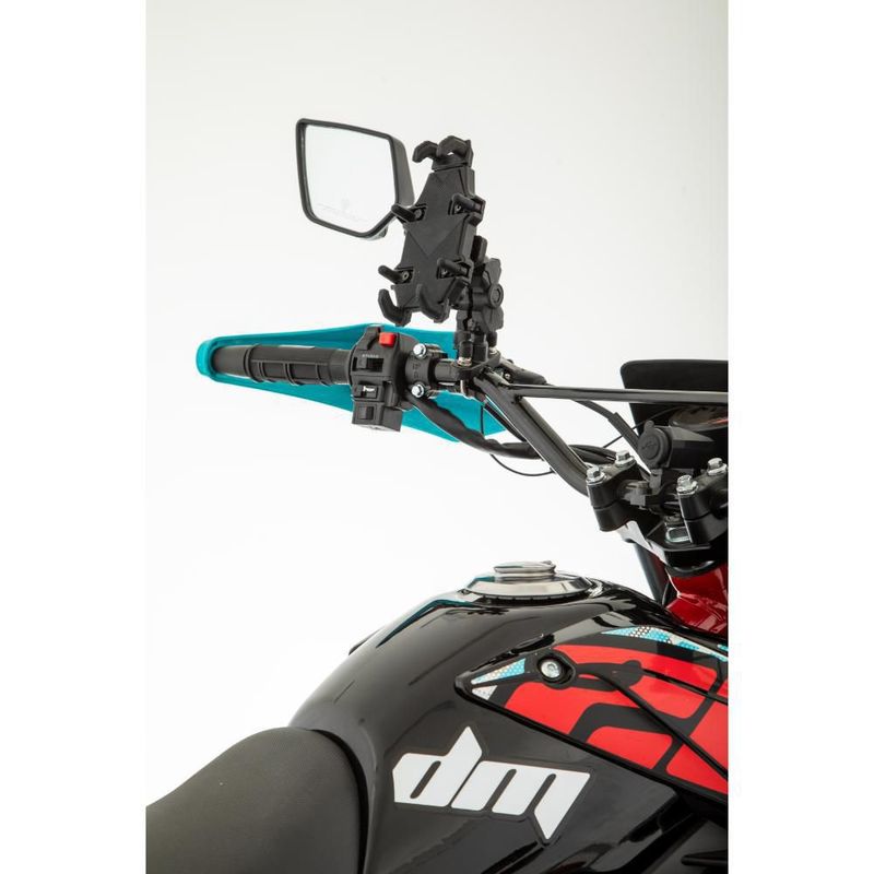 Motocicleta Doble Propósito Italika DM200 Con GPS Azul