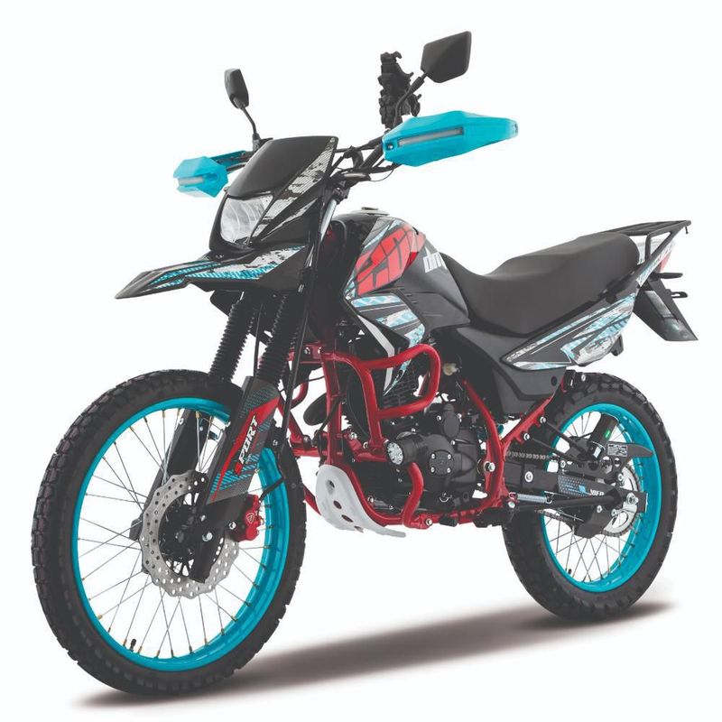 Motocicleta Doble Propósito Italika DM200 Con GPS Azul