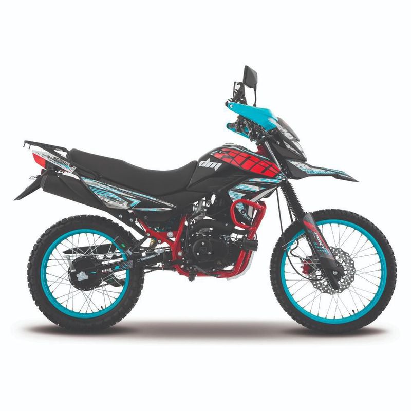 Motocicleta Doble Propósito Italika DM200 Con GPS Azul