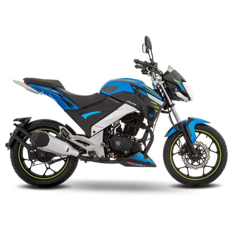 Motocicleta de Trabajo Italika FT250 GTS Con GPS Azul con Negro