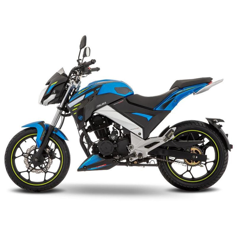 Motocicleta de Trabajo Italika FT250 GTS Con GPS Azul con Negro