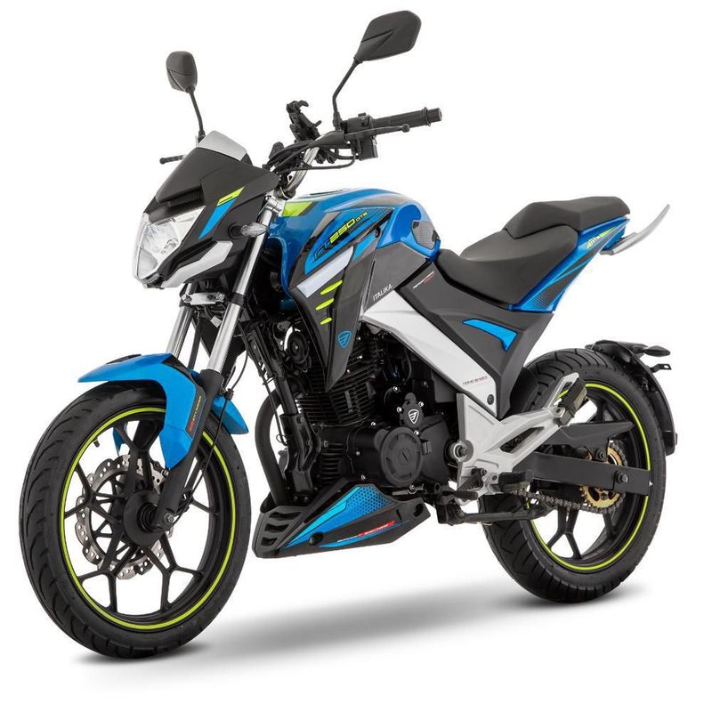 Motocicleta de Trabajo Italika FT250 GTS Con GPS Azul con Negro
