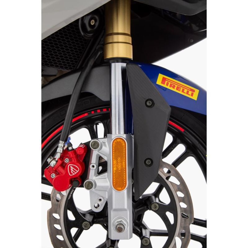 Motocicleta Deportiva Italika Vort-X 300R Azul con Gris