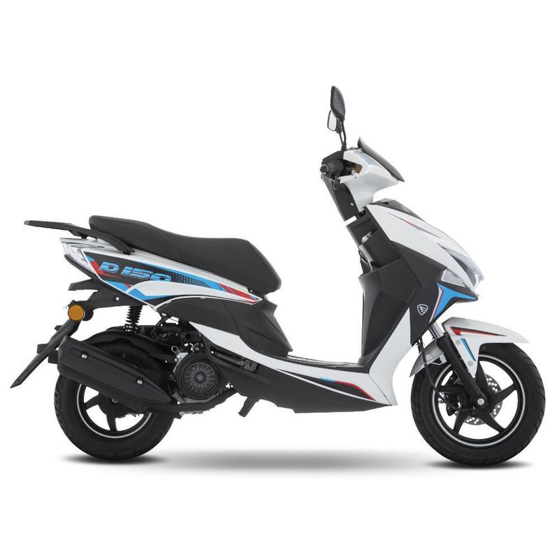 Motoneta Italika D150 Blanco con Azul