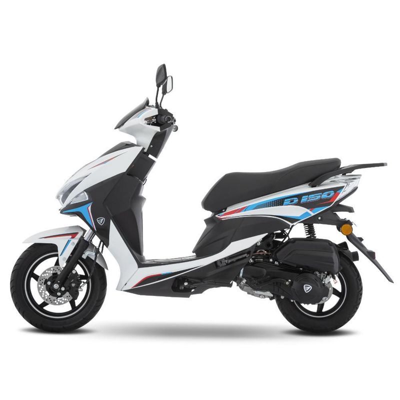 Motoneta Italika D150 Blanco con Azul
