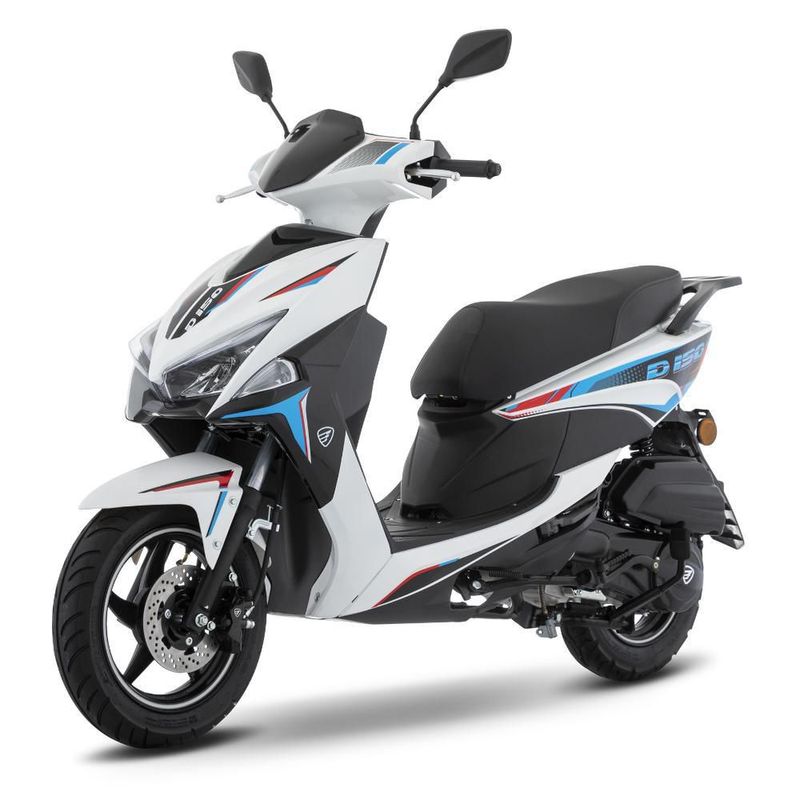 Motoneta Italika D150 Blanco con Azul