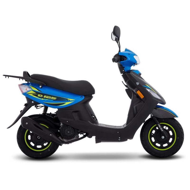 Motoneta Italika D125 Azul con Negro