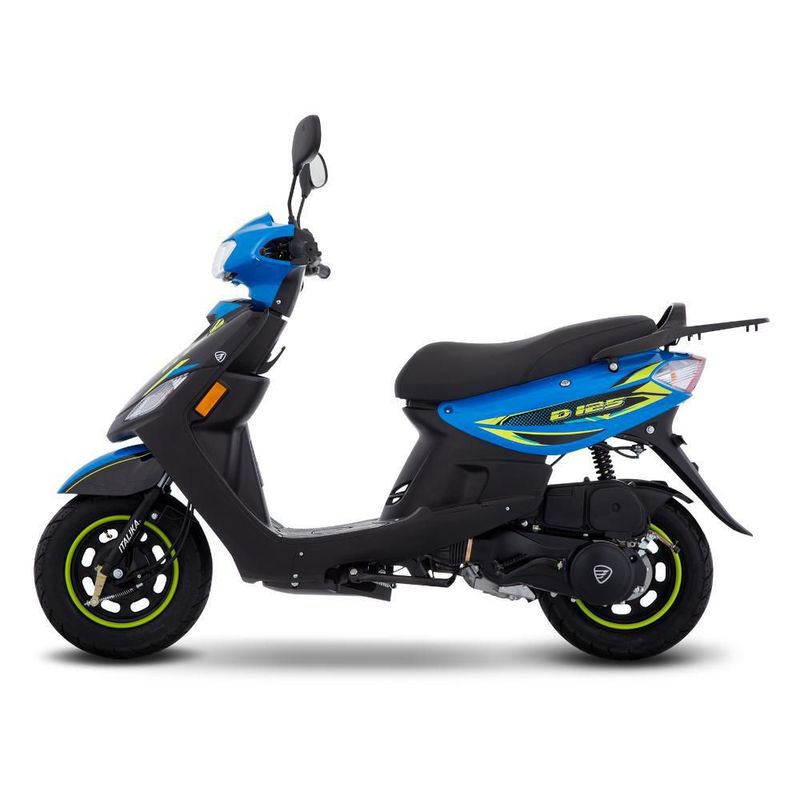 Motoneta Italika D125 Azul con Negro