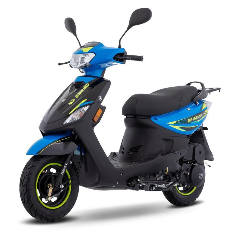 Motoneta Italika D125 Azul con Negro