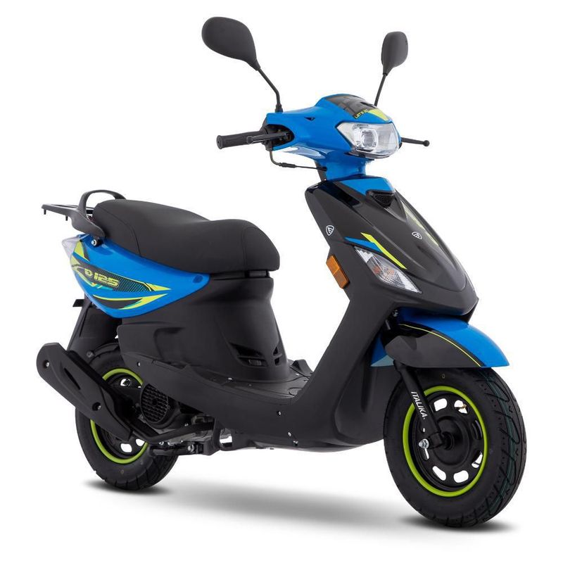 Motoneta Italika D125 Azul con Negro