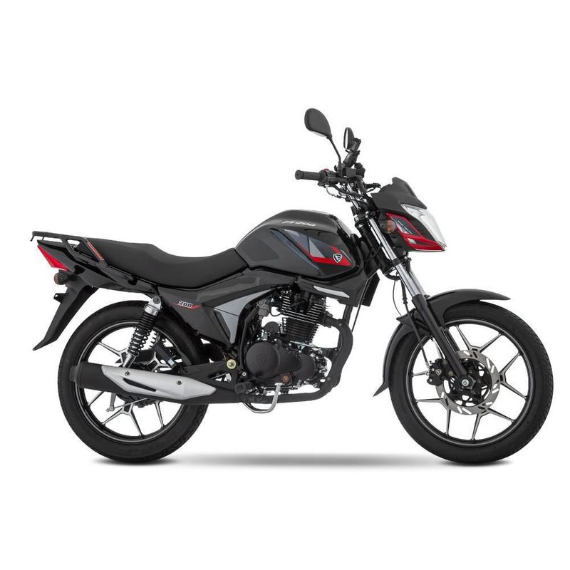 Motocicleta de Trabajo Italika FT200 Negra