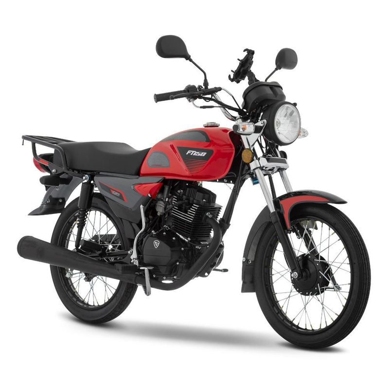Motocicleta de Trabajo Italika FT150 Roja