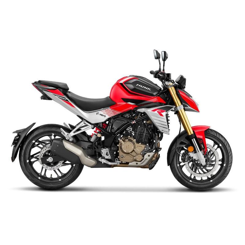Motocicleta Urbana Hero Hunk 250R Blanco con Rojo
