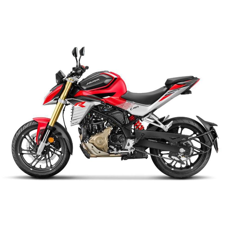 Motocicleta Urbana Hero Hunk 250R Blanco con Rojo