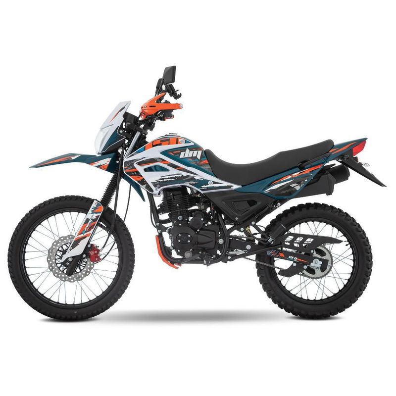 Motocicleta Doble Propósito Italika DM150 con GPS Blanca