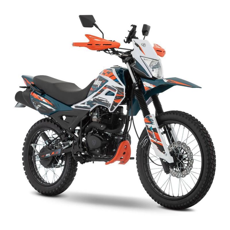 Motocicleta Doble Propósito Italika DM150 con GPS Blanca